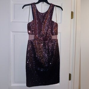 Sequin Purple Dress